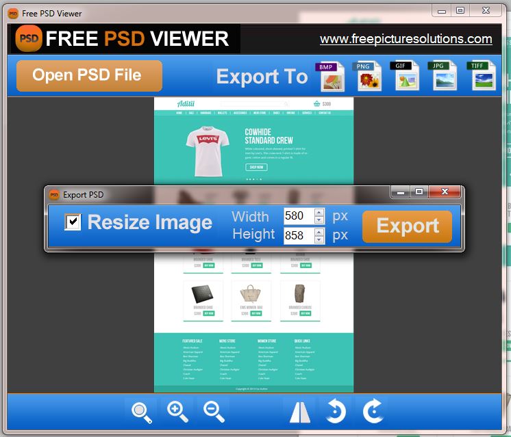 Free Picture Solutions Free PSD Viewer